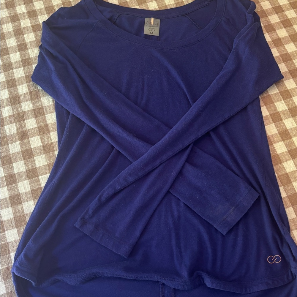 CALIA by Carrie Underwood Blue Relaxed Fit Blouse